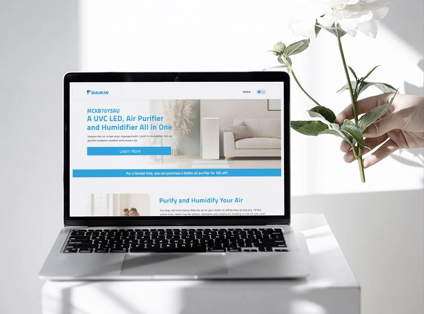 Daikin air-systems innovation tile, the Prota Studios case study demand-testing concepts for the Fortune-500 HVAC manufacturer