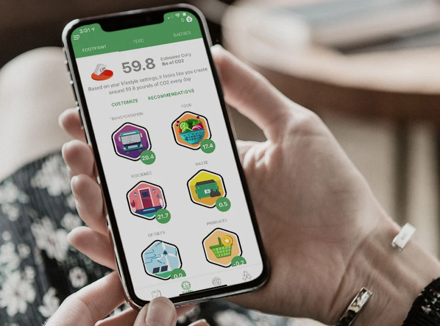 Exelon EcoCRED consumer eco-action app tile, the Prota Studios case study that scaled regulated-industry innovation to 61,000 installs